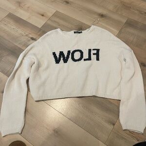 M Bershka cropped sweater